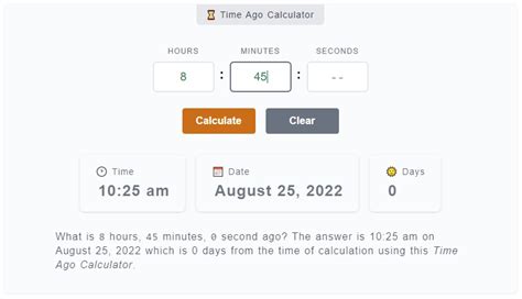 what time was it 13 hours ago|TimeCalc .